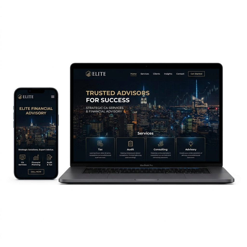CA Website Mockup